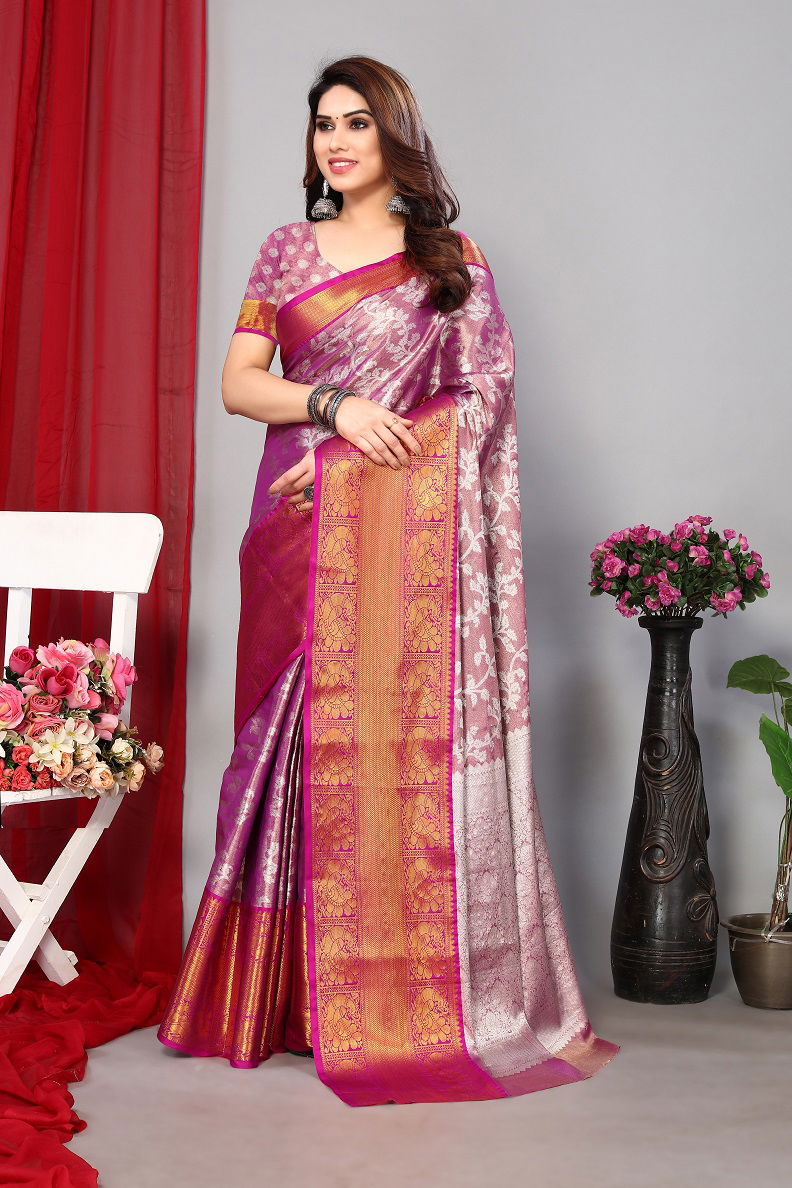 Meera 153 Color Set Banarasi SIlk Sarees Catalog
